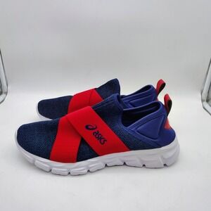 Mens Asics Quantum Lyte Slip-On Athletic Shoes Size 11 1203A136 Blue Red